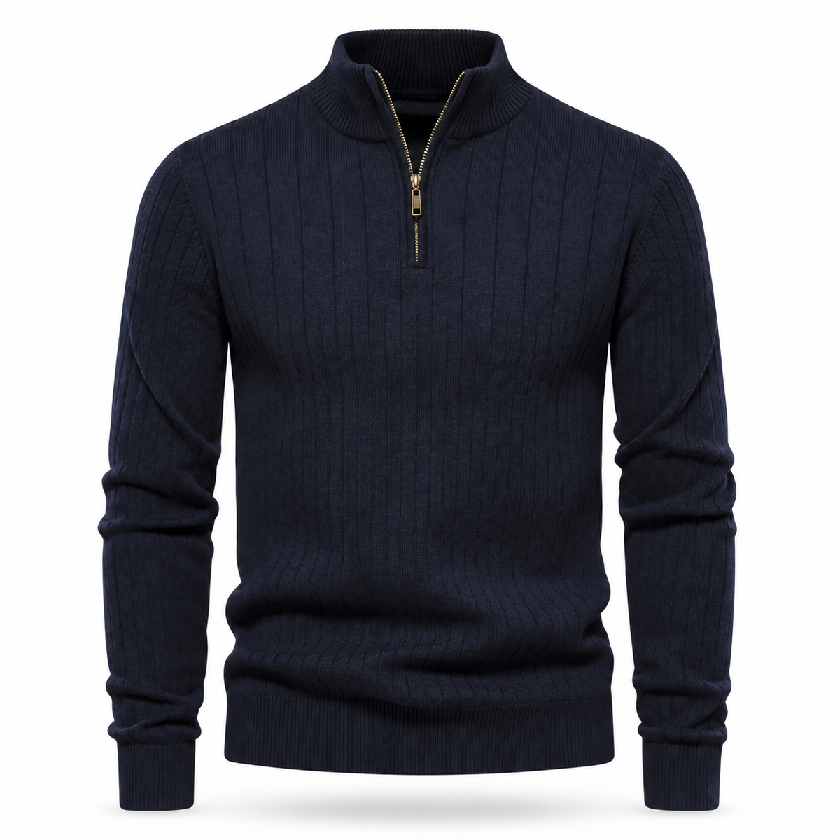 Hartley Ribbed Quarter-Zip Jumper