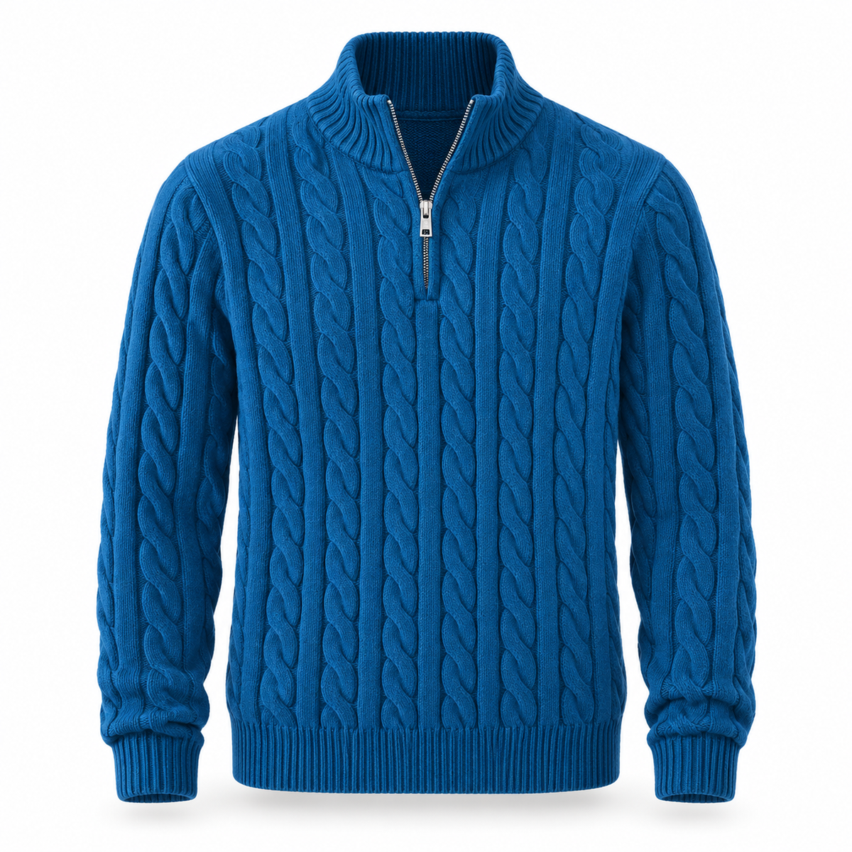 Harrington Cable Knit Quarter-Zip Jumper