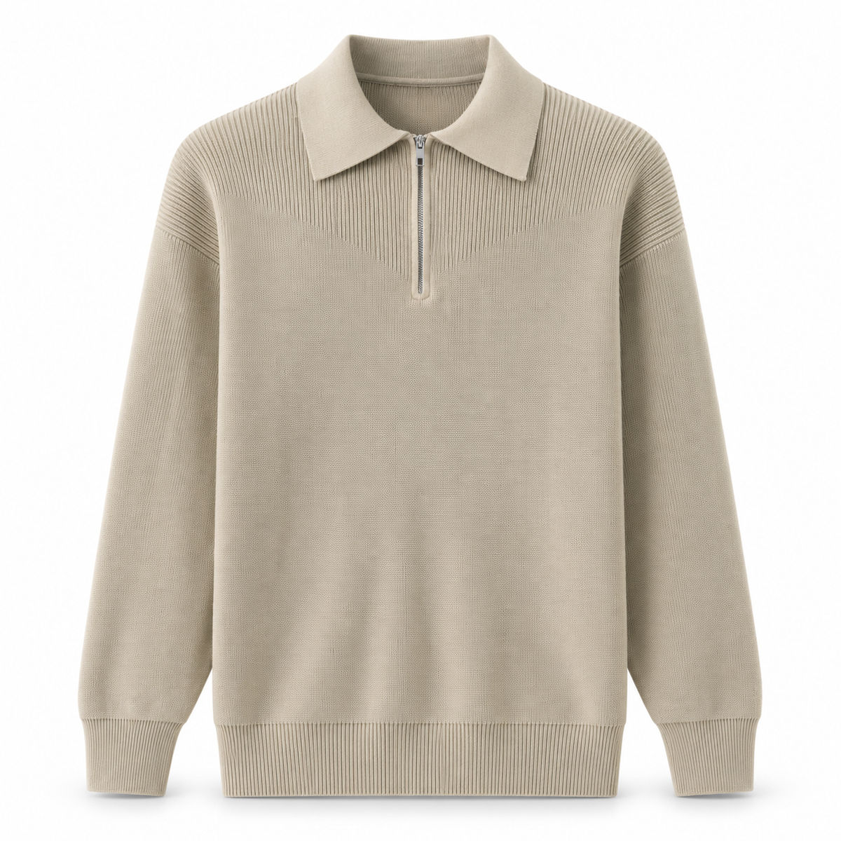 Langford Quarter-Zip Knitted Jumper