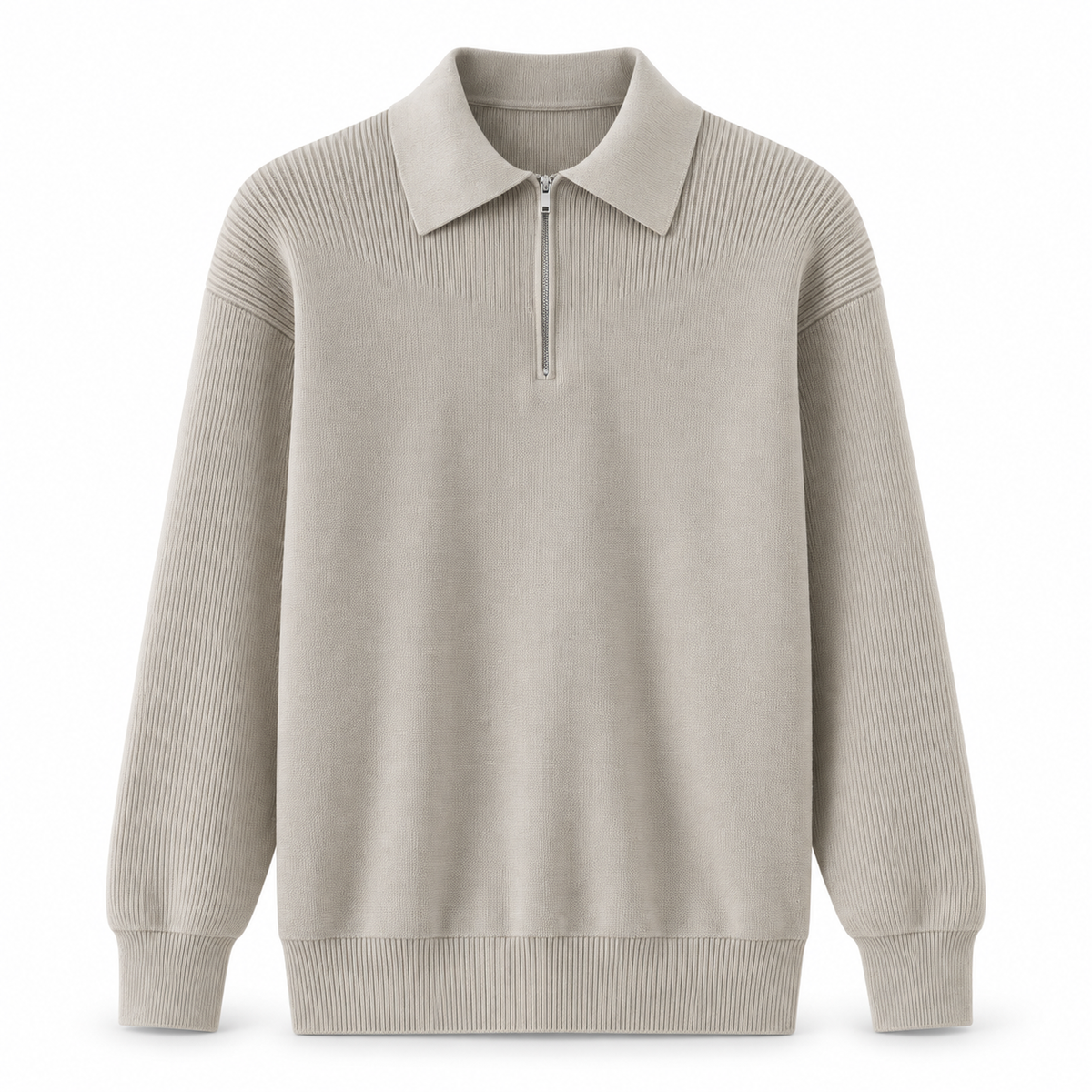 Langford Quarter-Zip Knitted Jumper