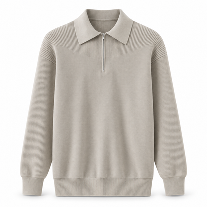 Langford Quarter-Zip Knitted Jumper