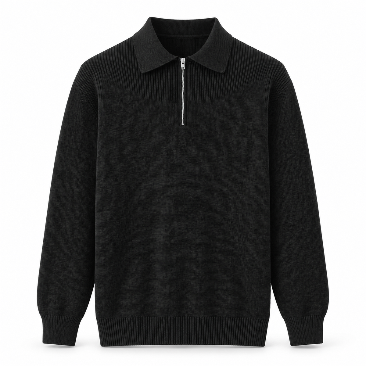 Langford Quarter-Zip Knitted Jumper