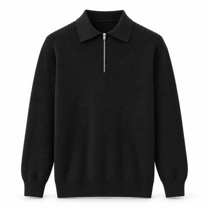 Langford Quarter-Zip Knitted Jumper