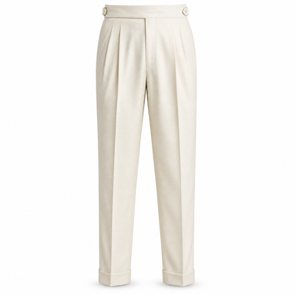 Westbury Pleated Side-Adjuster Trousers
