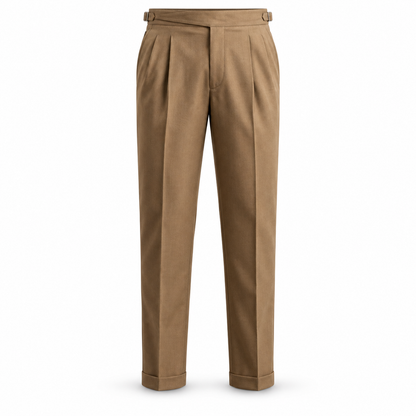 Westbury Pleated Side-Adjuster Trousers