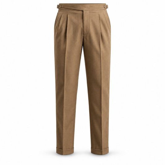 Westbury Pleated Side-Adjuster Trousers