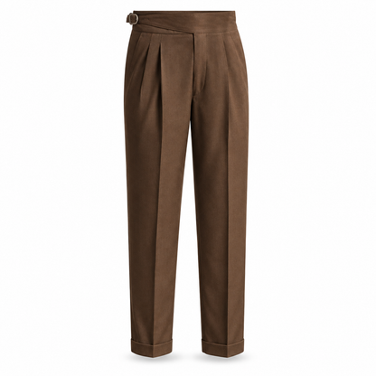Westbury Pleated Side-Adjuster Trousers