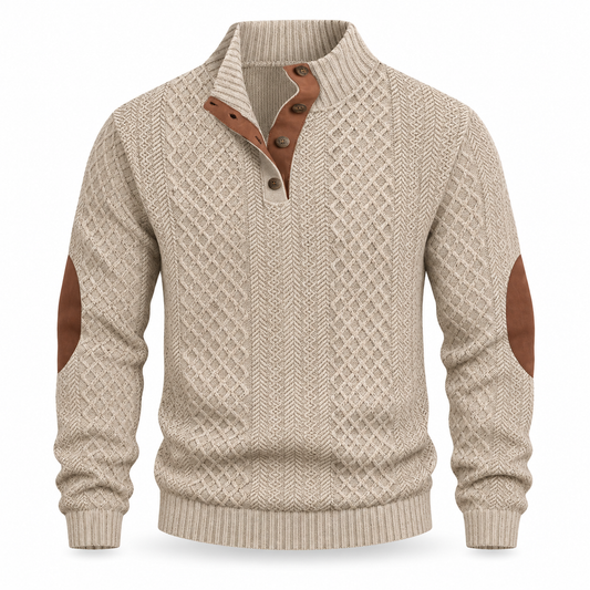 Ainsworth Textured Funnel-Neck Jumper