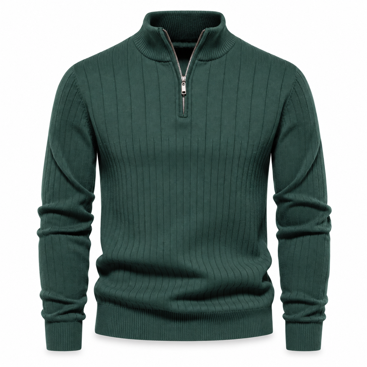 Hartley Ribbed Quarter-Zip Jumper