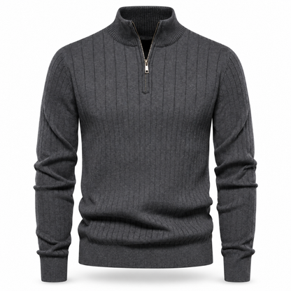 Hartley Ribbed Quarter-Zip Jumper