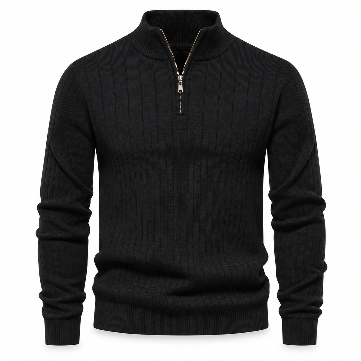 Hartley Ribbed Quarter-Zip Jumper