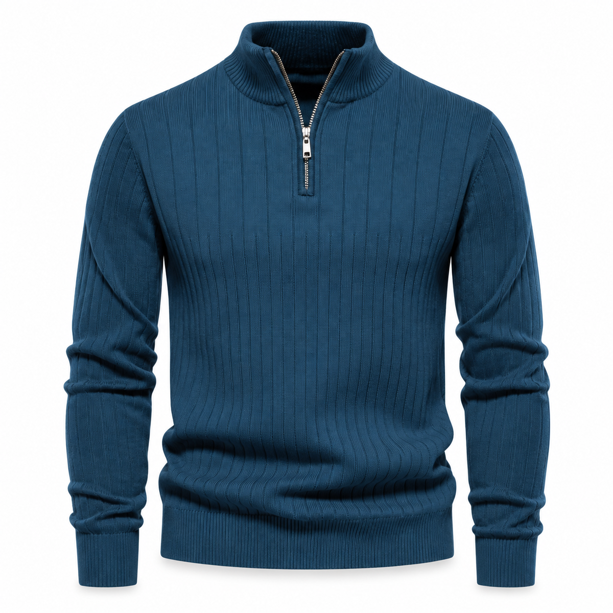 Hartley Ribbed Quarter-Zip Jumper