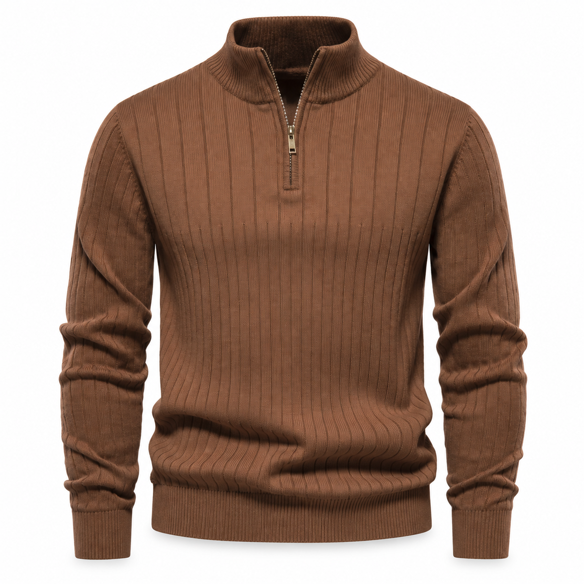 Hartley Ribbed Quarter-Zip Jumper