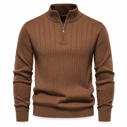 Hartley Ribbed Quarter-Zip Jumper