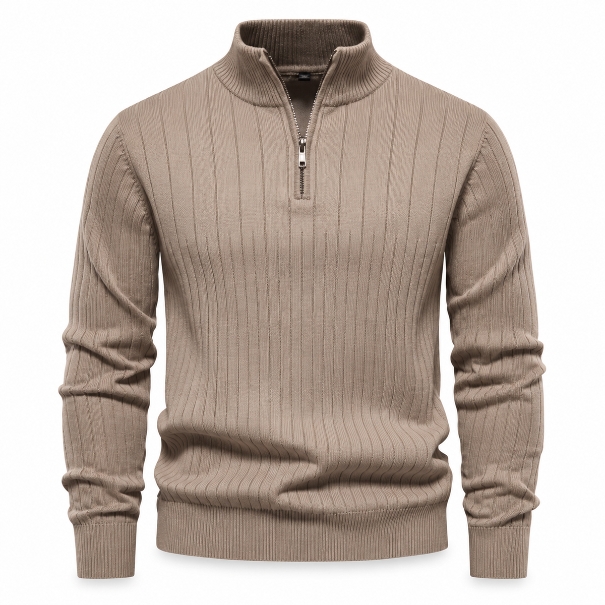 Hartley Ribbed Quarter-Zip Jumper