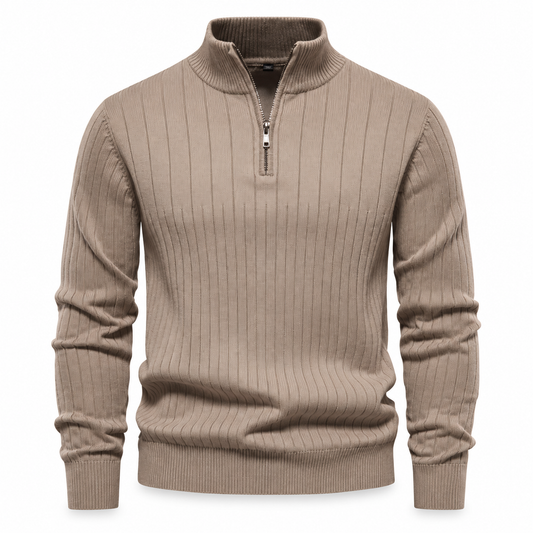 Hartley Ribbed Quarter-Zip Jumper