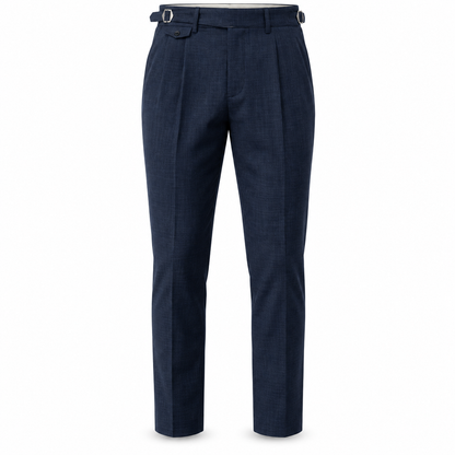 Mereworth Pleated Side-Adjuster Trousers