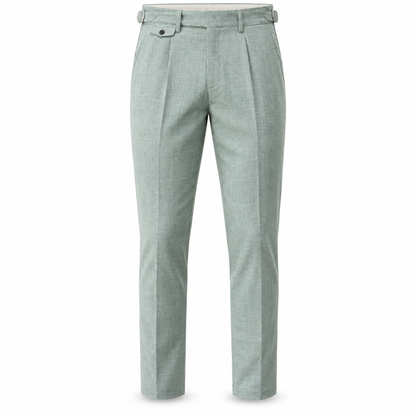 Mereworth Pleated Side-Adjuster Trousers