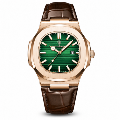 Redbourne Rose-Gold Leather Strap Watch