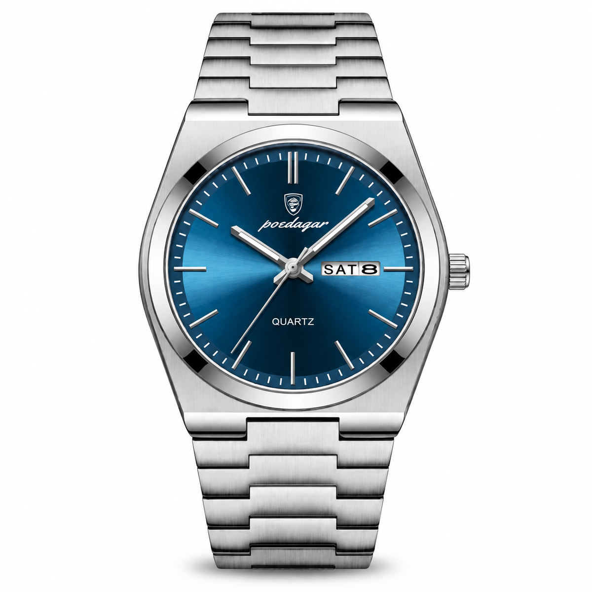 Belgrave Day-Date Integrated Steel Watch
