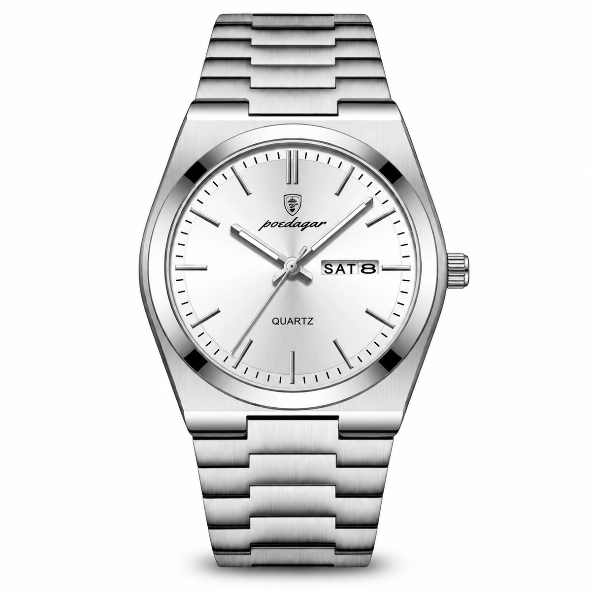 Belgrave Day-Date Integrated Steel Watch