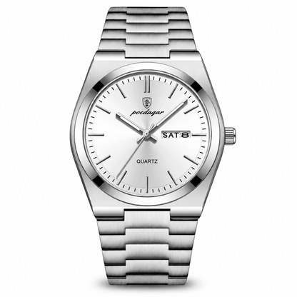 Belgrave Day-Date Integrated Steel Watch