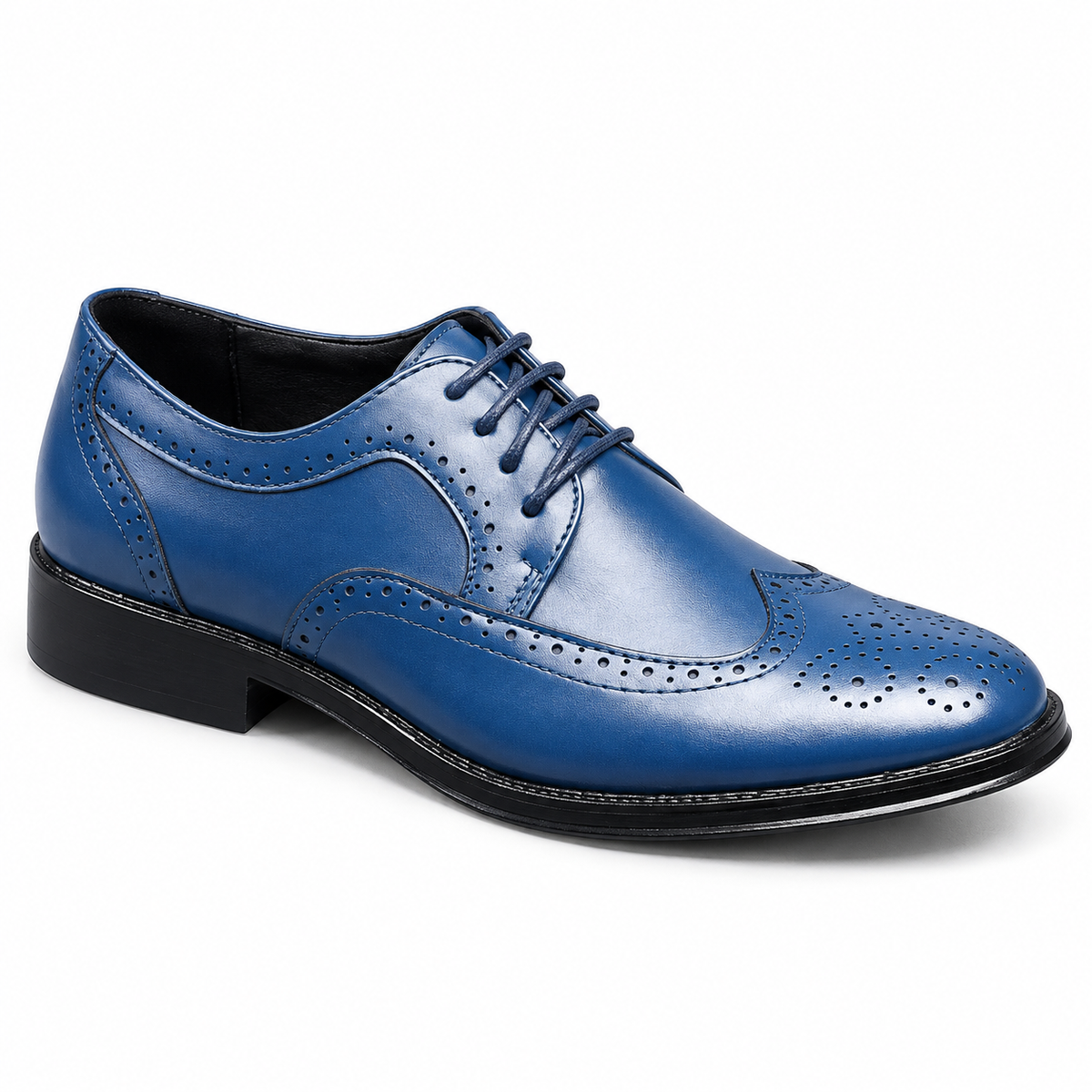 Leather Wingtip Brogue Derby Shoes