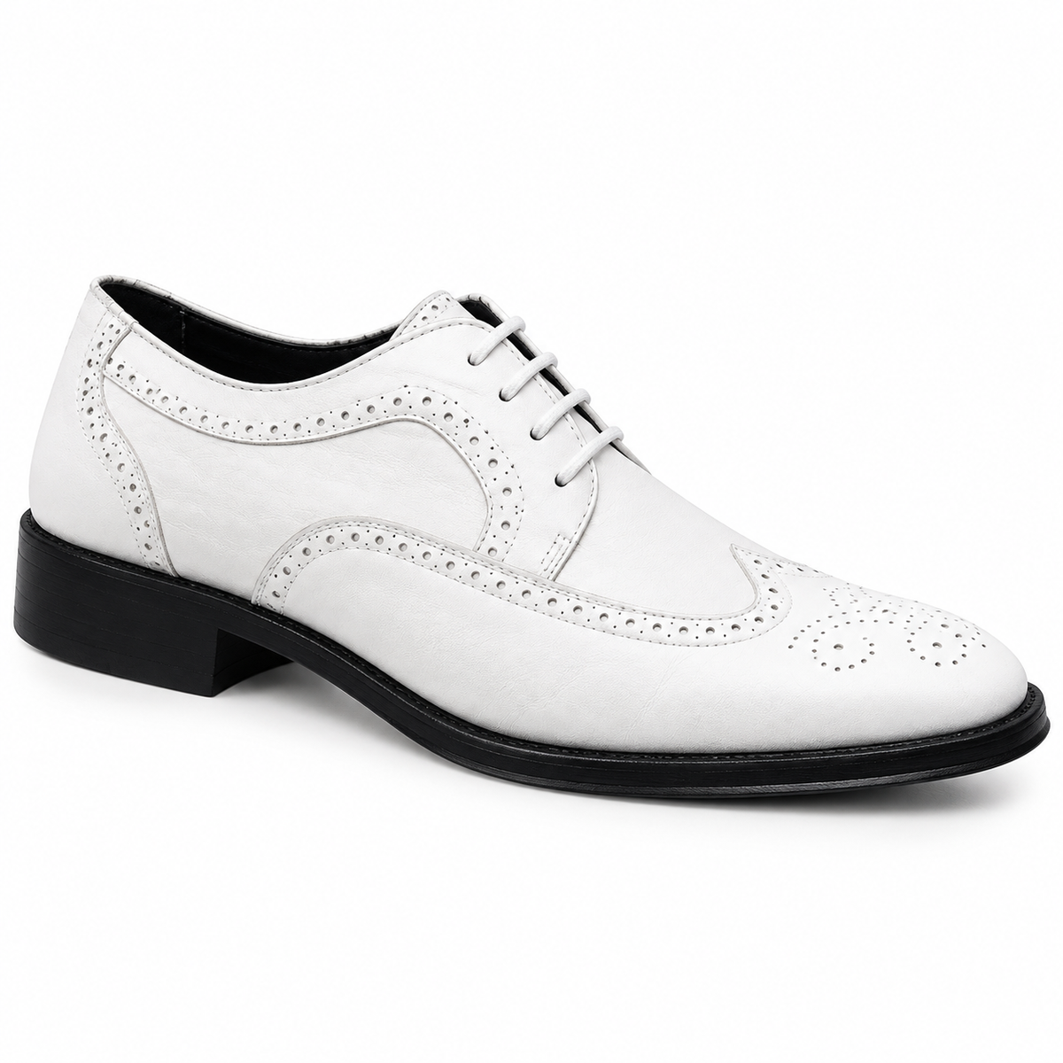 Leather Wingtip Brogue Derby Shoes