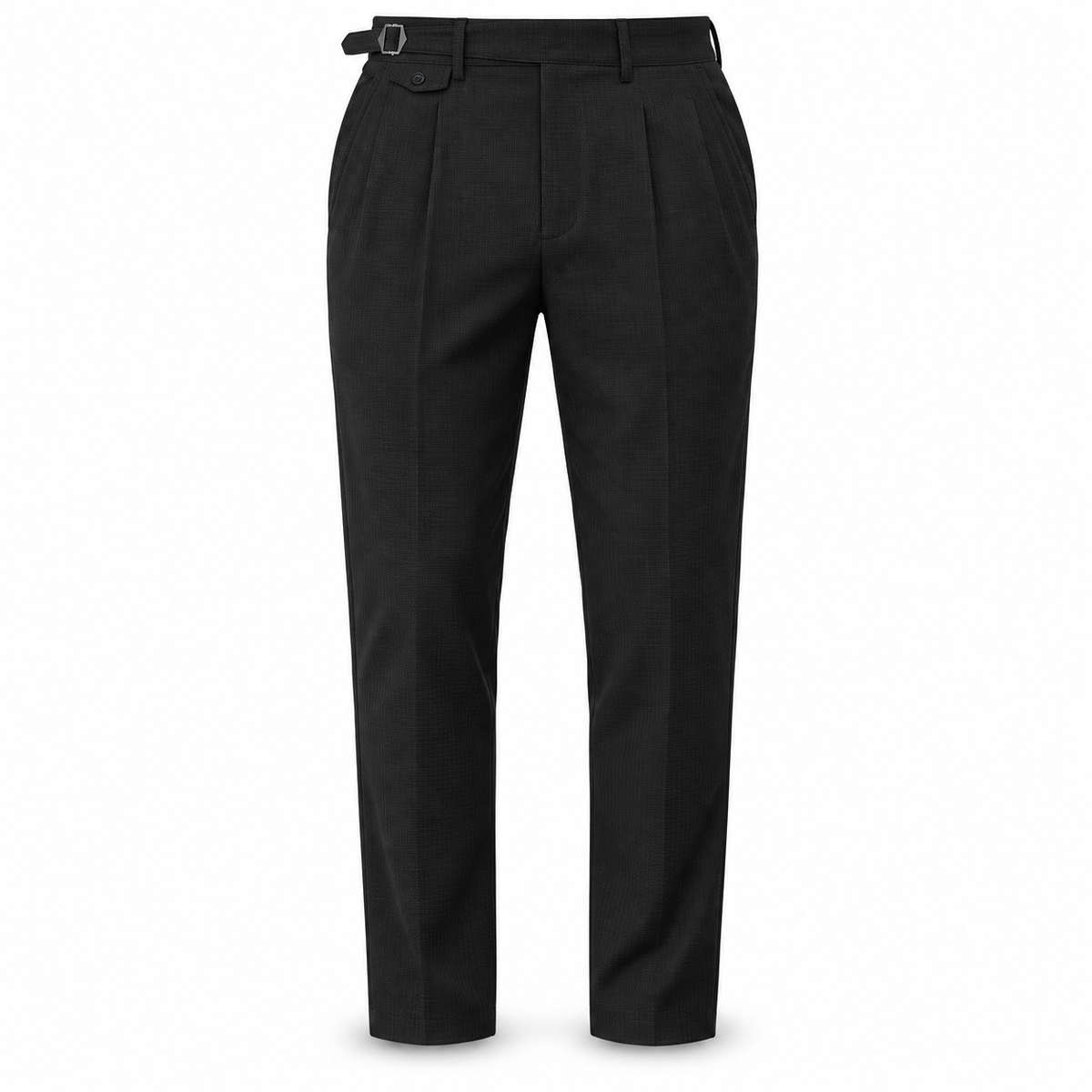 Pleated Side-Adjuster Trousers