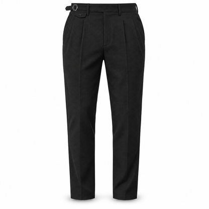 Pleated Side-Adjuster Trousers