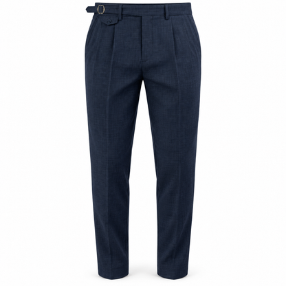 Pleated Side-Adjuster Trousers