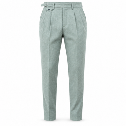 Pleated Side-Adjuster Trousers