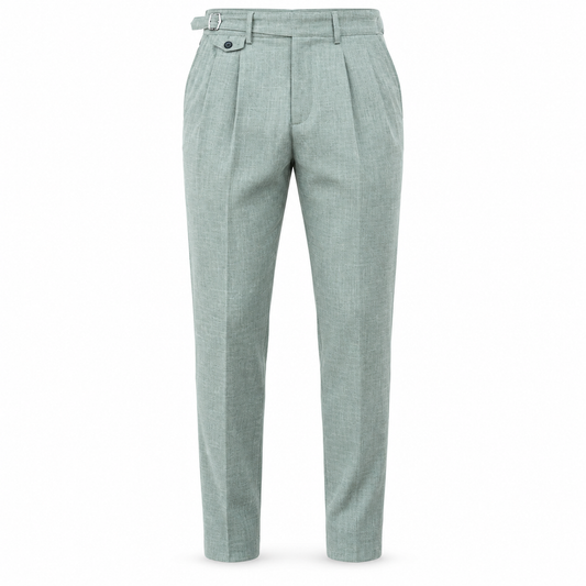 Pleated Side-Adjuster Trousers