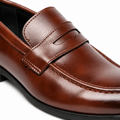 Ainsworth Leather Penny Loafers