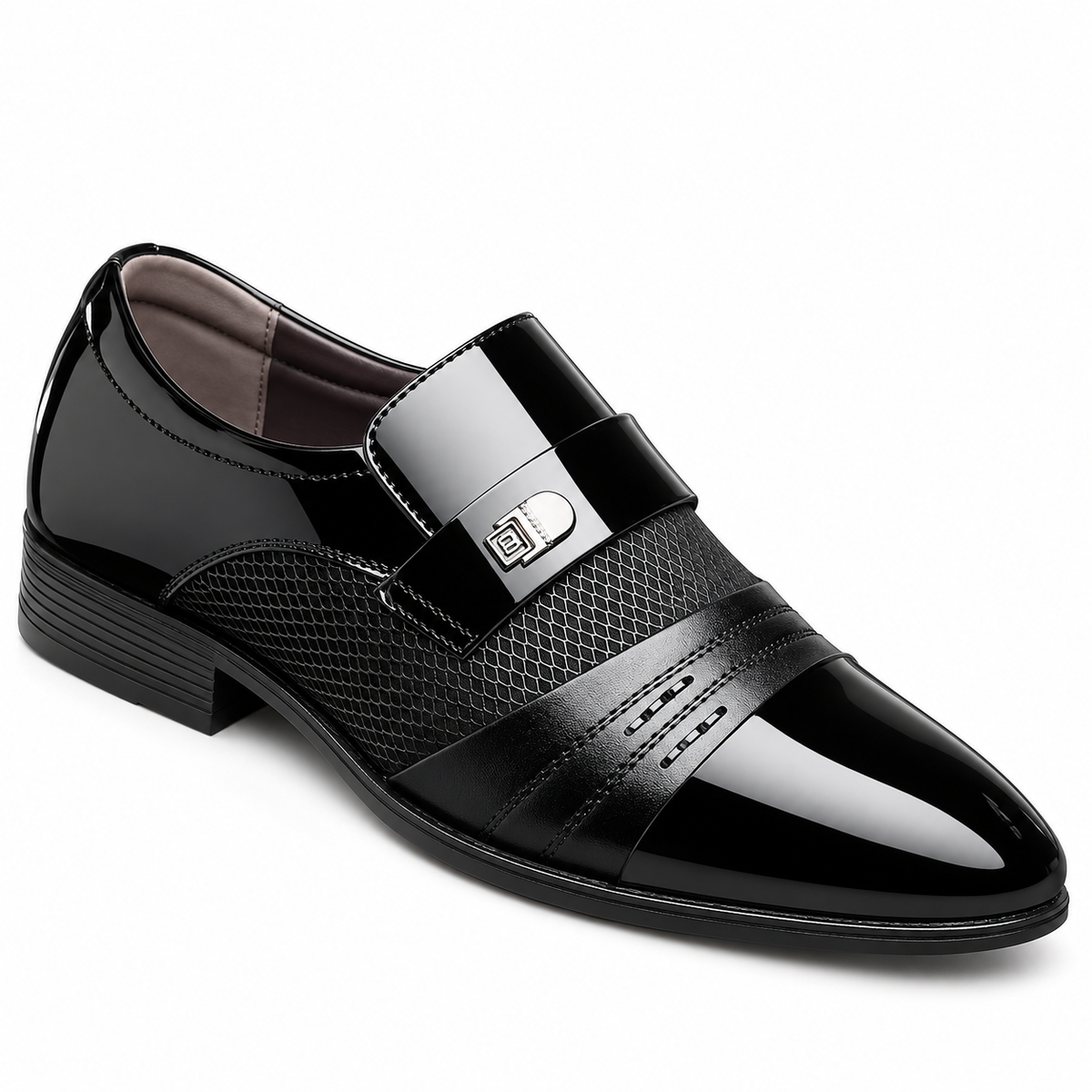 Patent Leather Slip-On Shoes