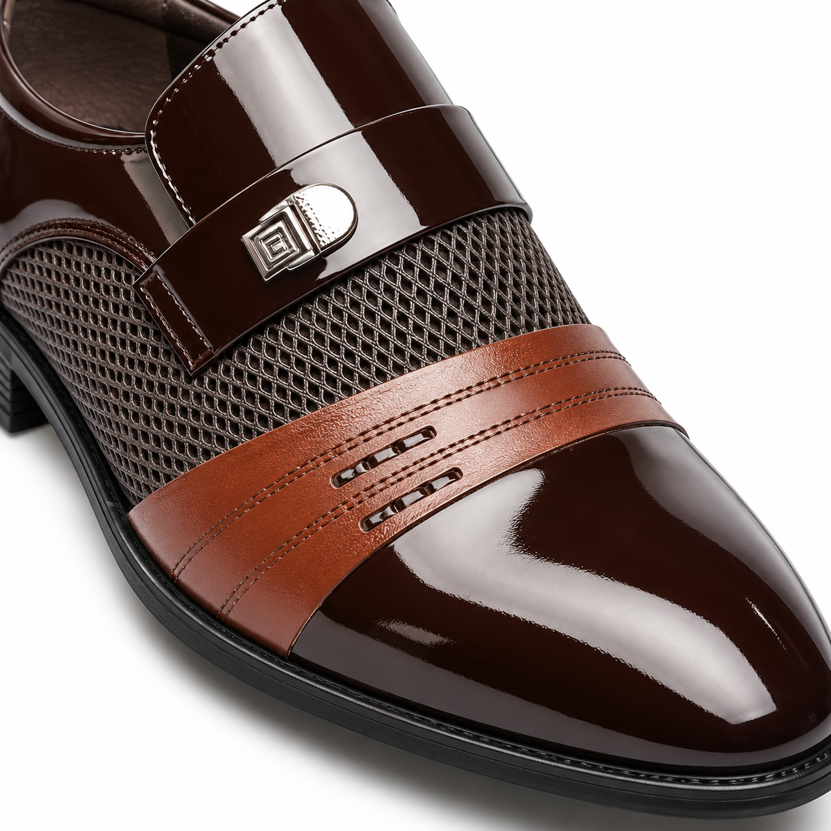 Patent Leather Slip-On Shoes
